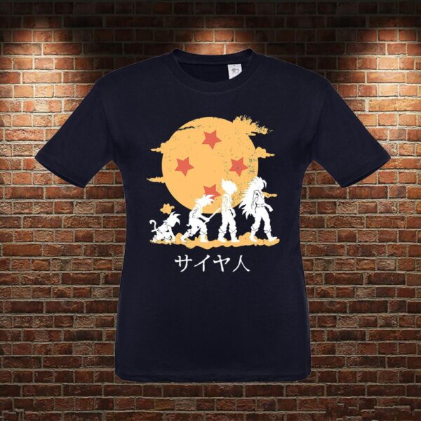 CMN0066 Camiseta niño Dragon Ball Goku Evolución