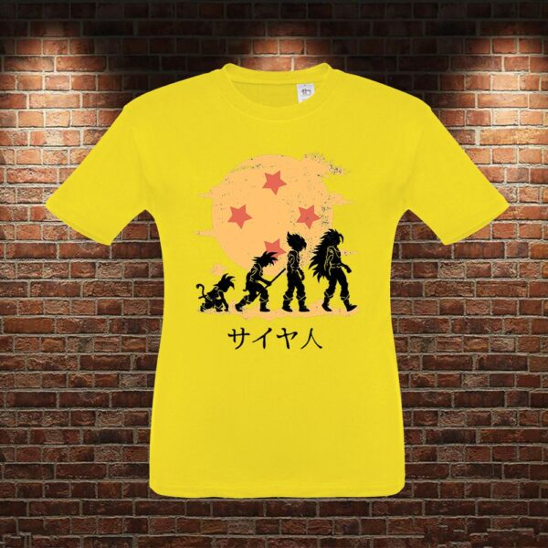 CMN0068 Camiseta niño Dragon Ball Goku Evolución