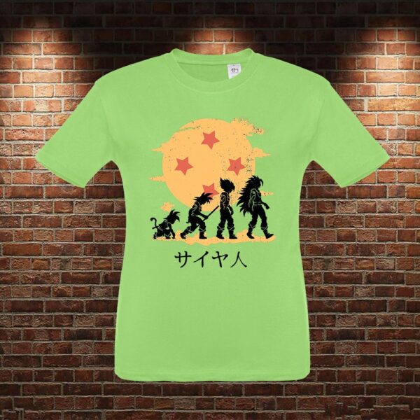 CMN0070 Camiseta niño Dragon Ball Goku Evolución