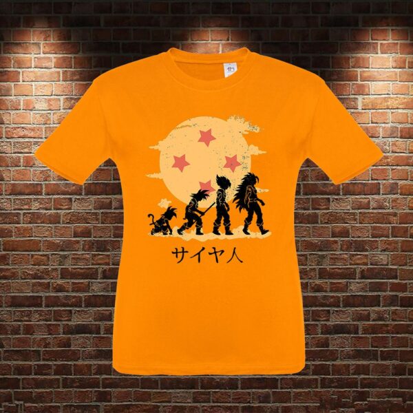 CMN0072 Camiseta niño Dragon Ball Goku Evolución