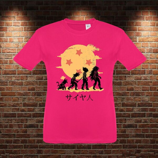 CMN0073 Camiseta niño Dragon Ball Goku Evolución