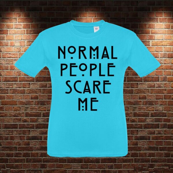 CMN0286 Camiseta niño Normal People Scare Me