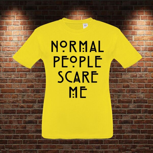 CMN0289 Camiseta niño Normal People Scare Me