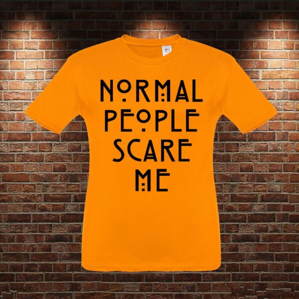 CMN0293 Camiseta niño Normal People Scare Me