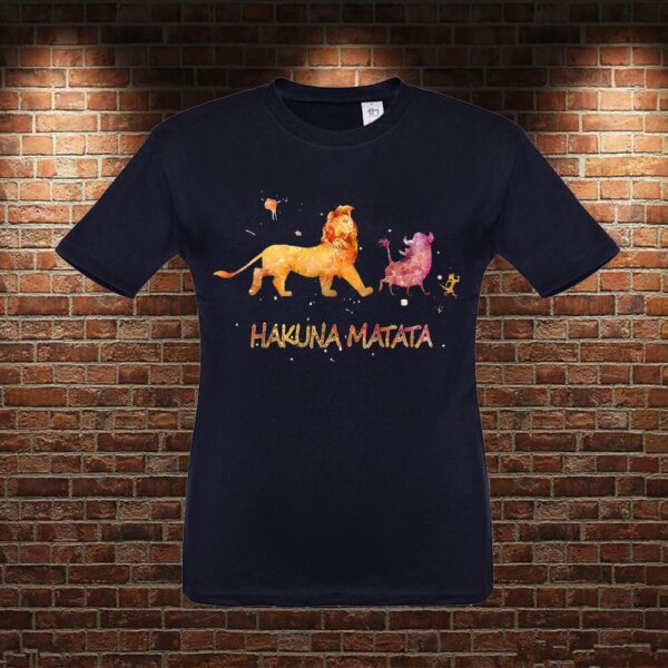 CMN0433 Camiseta niño Rey León Hakuna Matata