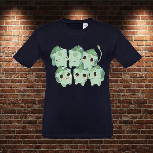 CMN0534 Camiseta niño Pokemon Bulbasaur Kawaii