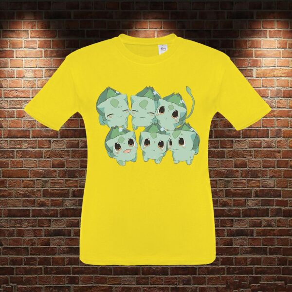CMN0536 Camiseta niño Pokemon Bulbasaur Kawaii