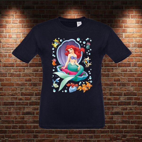 CMN0736 Camiseta niño La Sirenita Ariel
