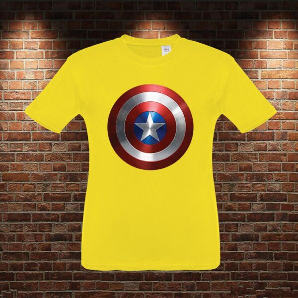 CMN0919 Camiseta niño Escudo Capitán América