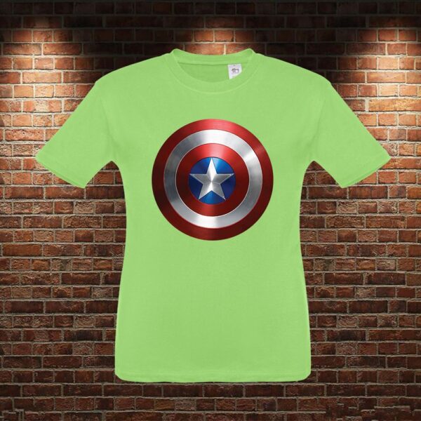 CMN0921 Camiseta niño Escudo Capitán América
