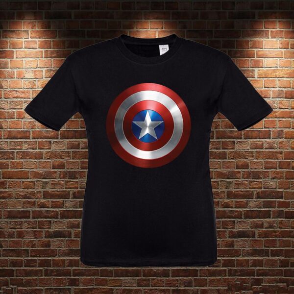 CMN0922 Camiseta niño Escudo Capitán América
