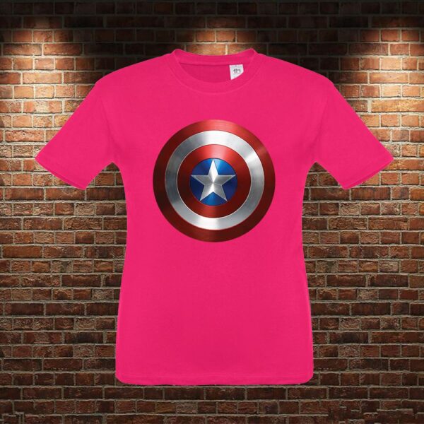 CMN0924 Camiseta niño Escudo Capitán América