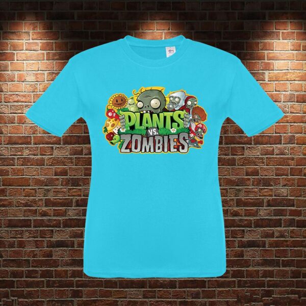 CMN0979 Camiseta niño Plantas VS Zombies