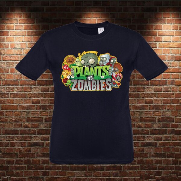 CMN0980 Camiseta niño Plantas VS Zombies