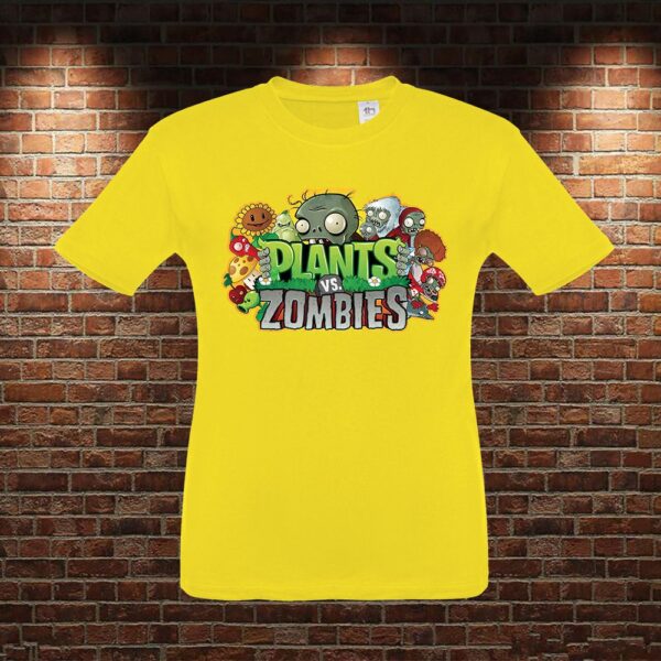 CMN0982 Camiseta niño Plantas VS Zombies
