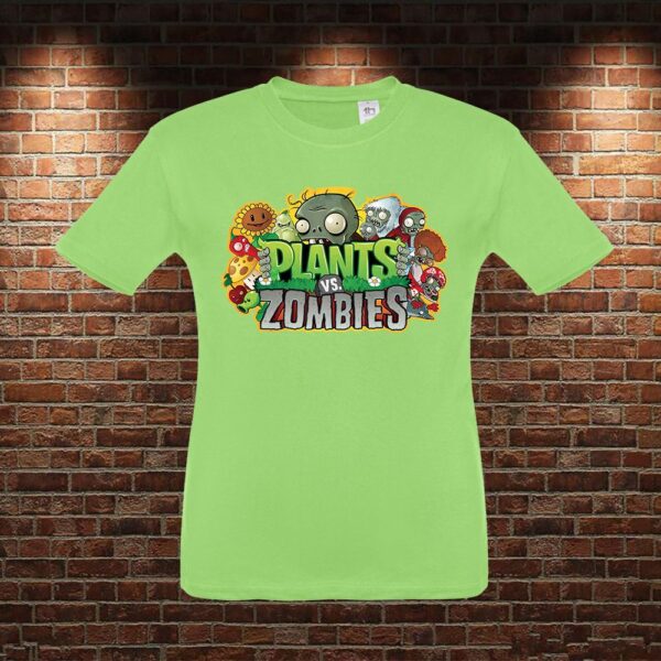 CMN0984 Camiseta niño Plantas VS Zombies