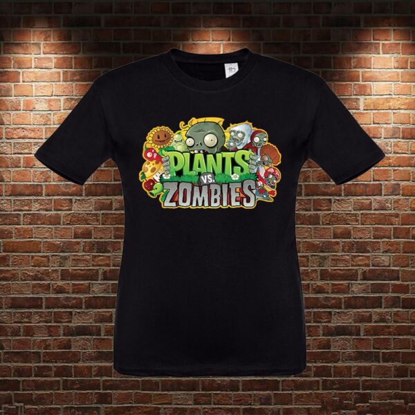 CMN0985 Camiseta niño Plantas VS Zombies