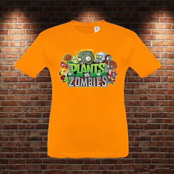 CMN0986 Camiseta niño Plantas VS Zombies