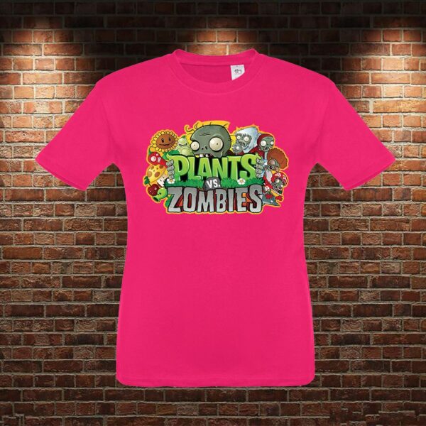 CMN0987 Camiseta niño Plantas VS Zombies