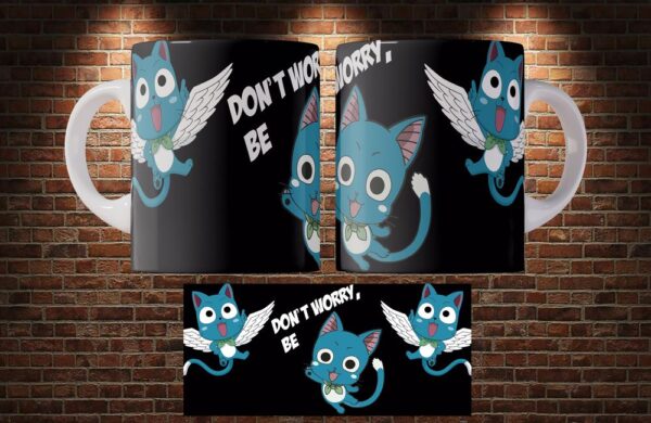 MT0151 Taza Fairy Tail Dont Worry, be Happy