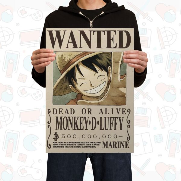 POS00158 Poster One Piece Monkey D Luffy Wanted