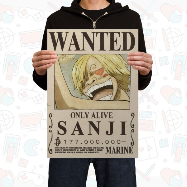 POS00160 Poster One Piece Sanji Wanted