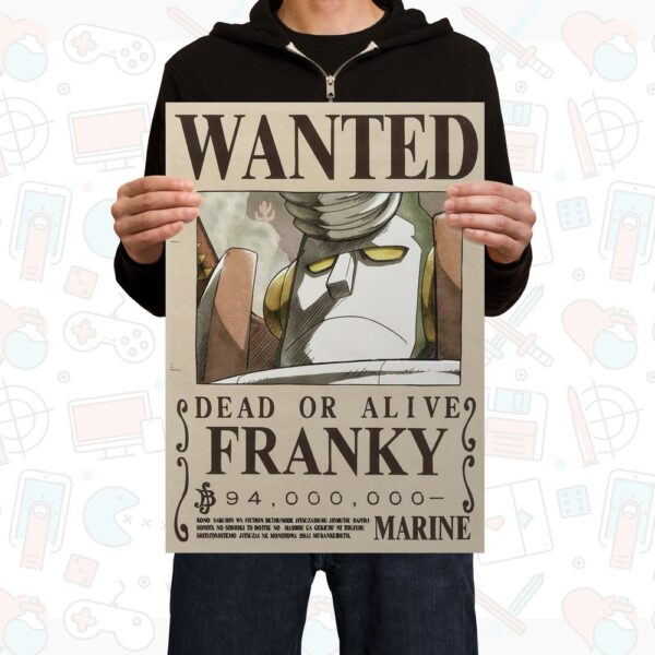 POS00162 Poster One Piece Franki Wanted