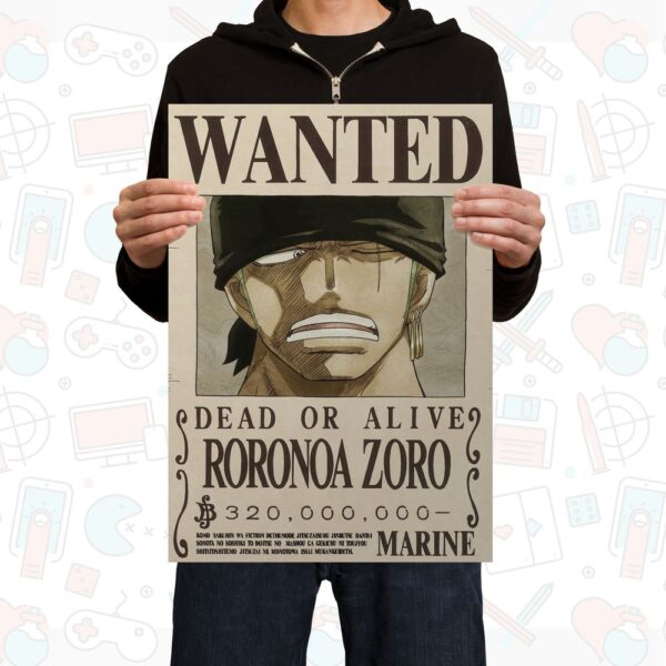 POS00165 Poster One Piece Roronoa Zoro Wanted