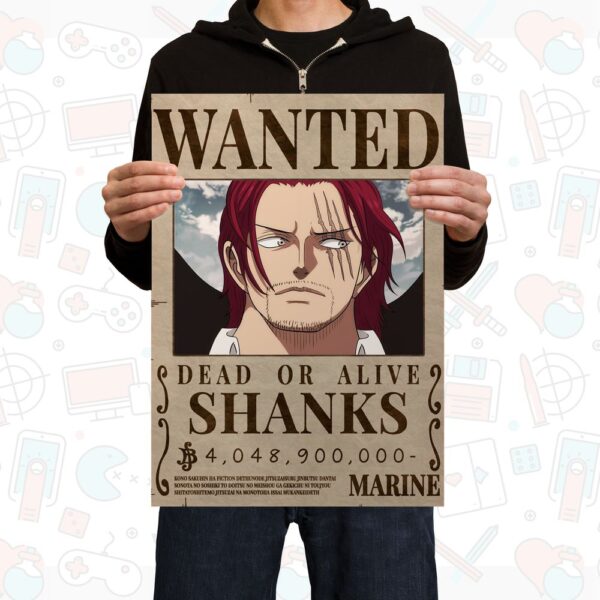 POS00168 Poster One Piece Shanks Wanted
