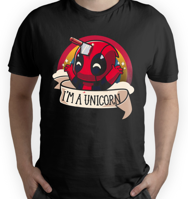 028 Camiseta Dead Pool Unicorn