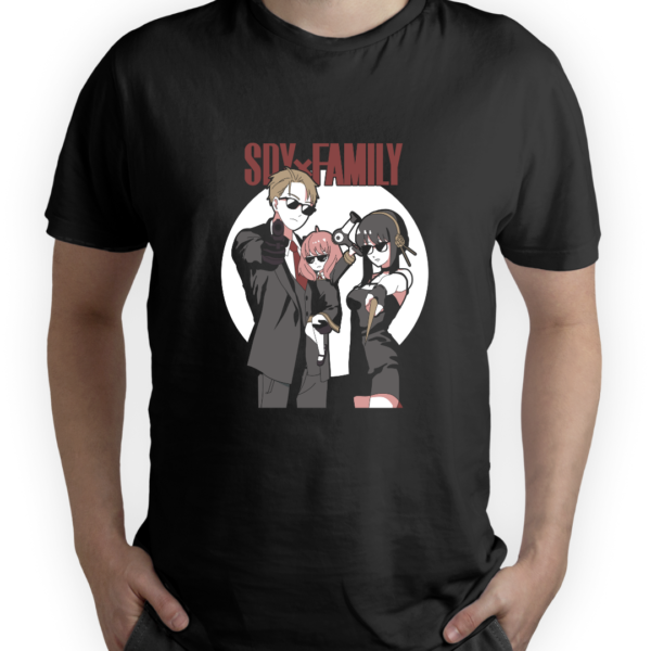 10 1 Camiseta Spy x Family negra