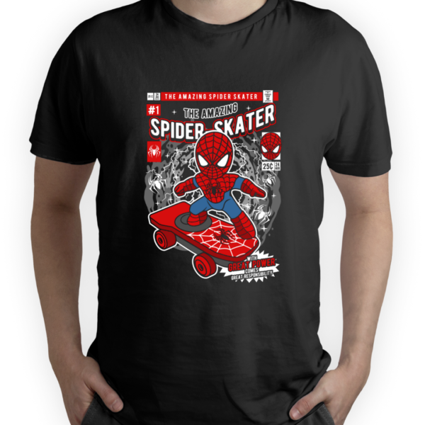 6 Camiseta Spider Skater